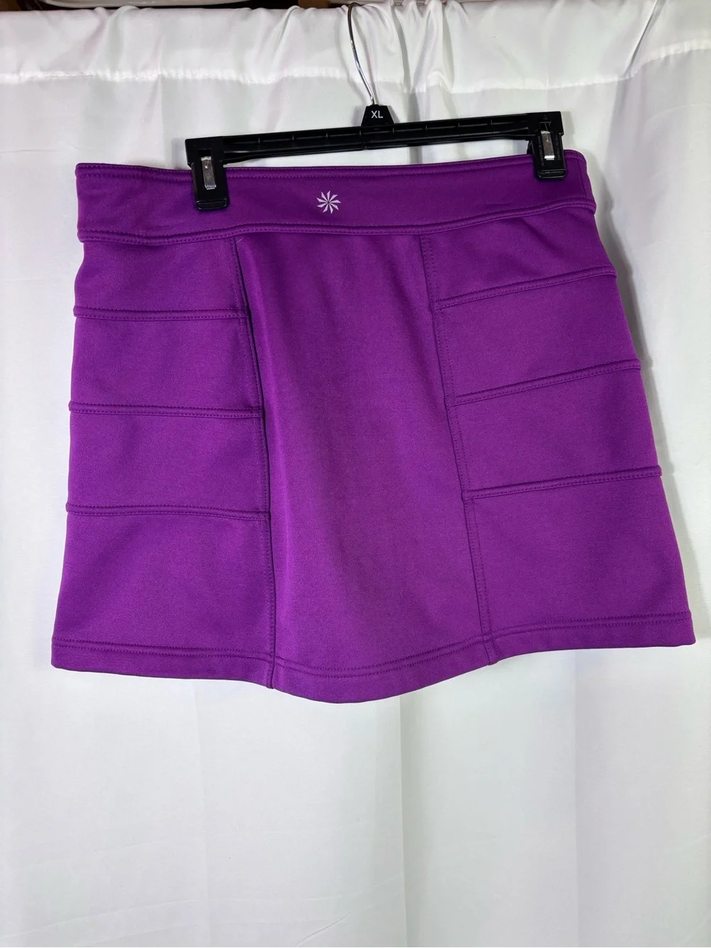 Athleta Snowslide Skirt M Fleece Lined Purple Winter Hiking Running Gorpcore